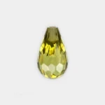 circonita briolette color peridoto oliva