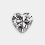 Circonita talla corazón blanca brillante