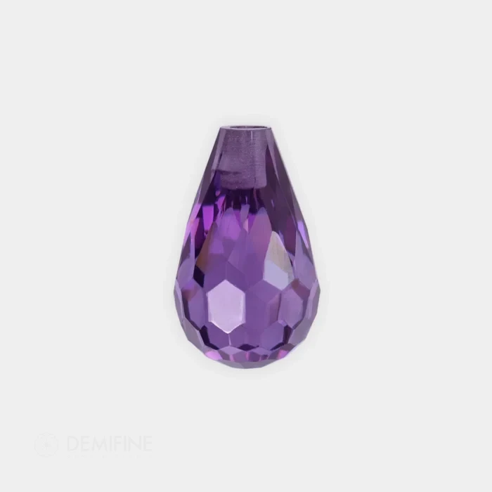 circonital talla briolette color amatista