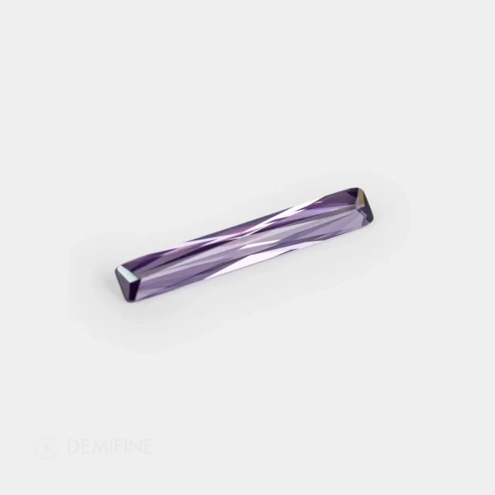 CZ barreta color amatista
