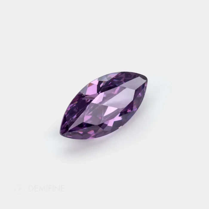 CZ talla marquise amatista