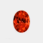 circonita oval talla brillante color naranja