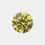 circonita redonda brillante color amarillo limon
