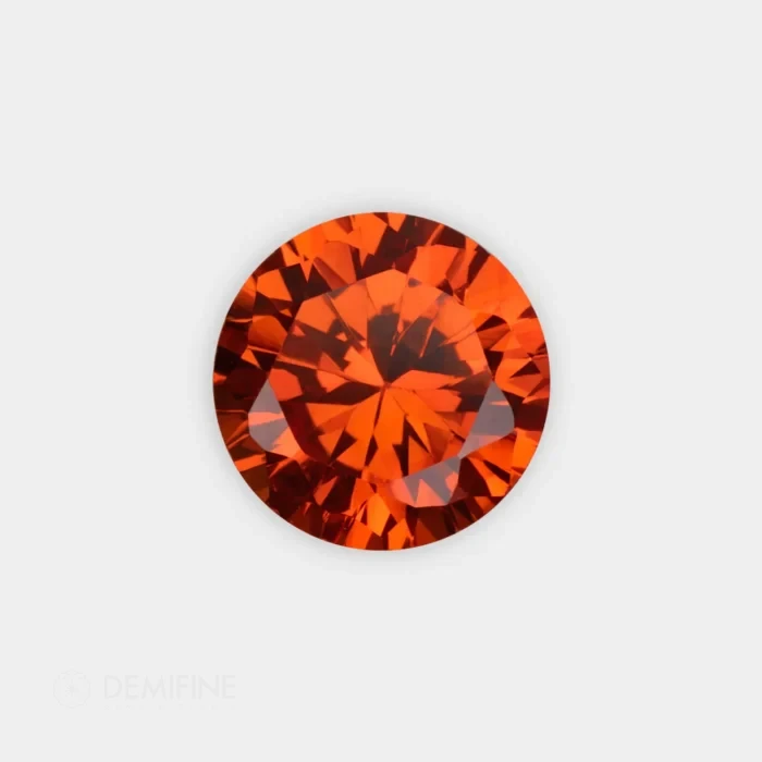circonita talla brillante color naranja