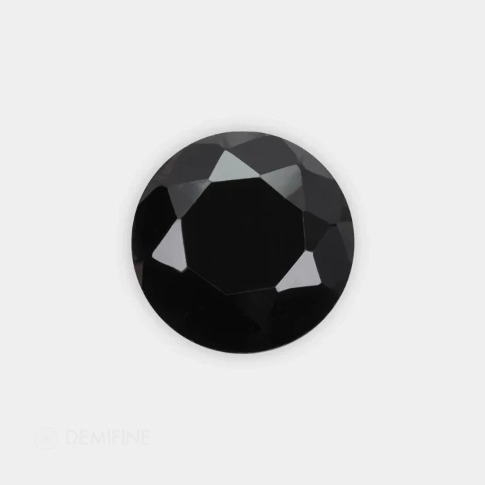 circonita sintetica redonda brillante negra