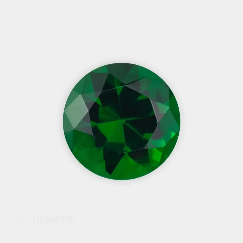 vidrio redondo brillante verde esmeralda oscuro
