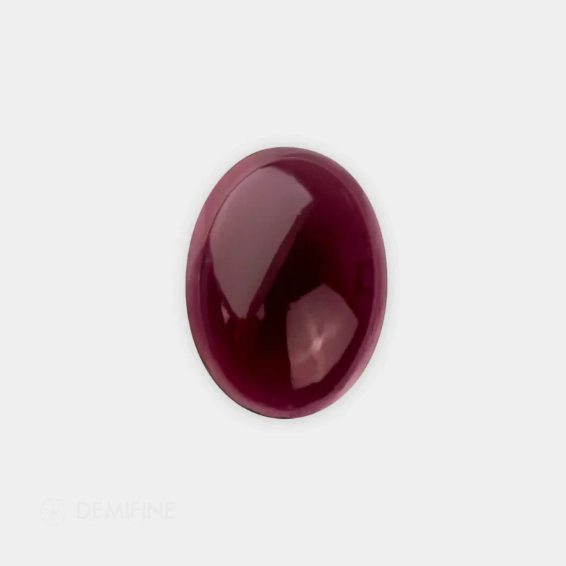granate natural cabujón oval