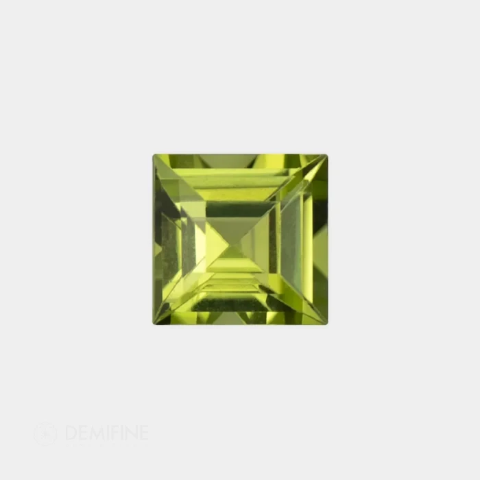 peridoto natural cuadrado escalonado