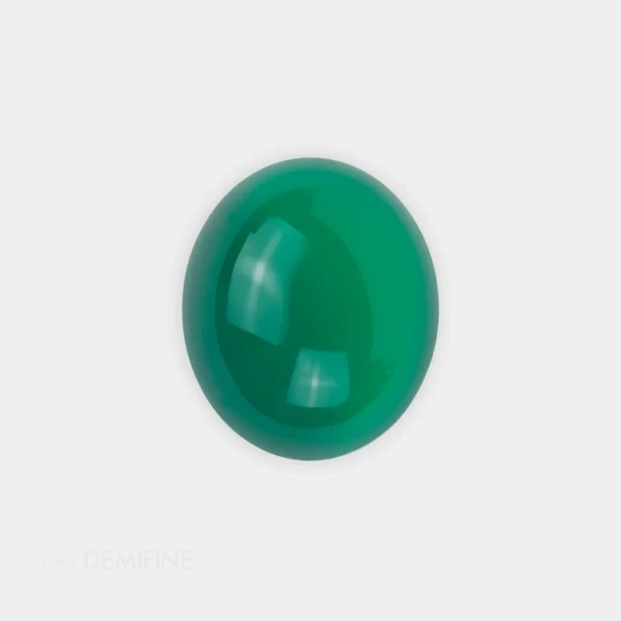 cuarzo agata natural cabujón oval color verde