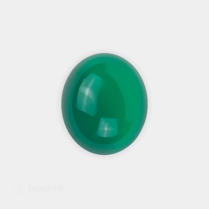 cuarzo agata natural cabujón oval color verde
