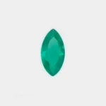 agata verde natural facetada forma marquise