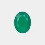 agata verde natural facetada forma oval