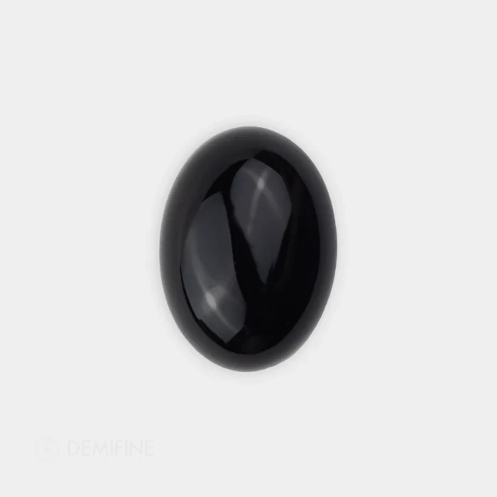 Agata teñida color onix oval cabujon