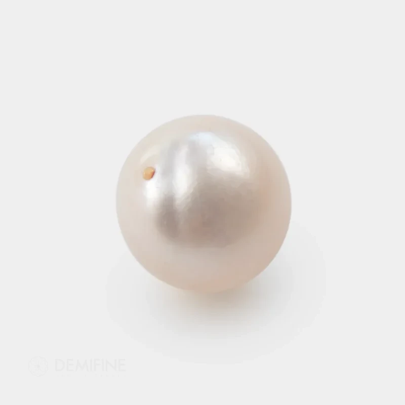 perla cultivada agua dulce medio taladro color blanco