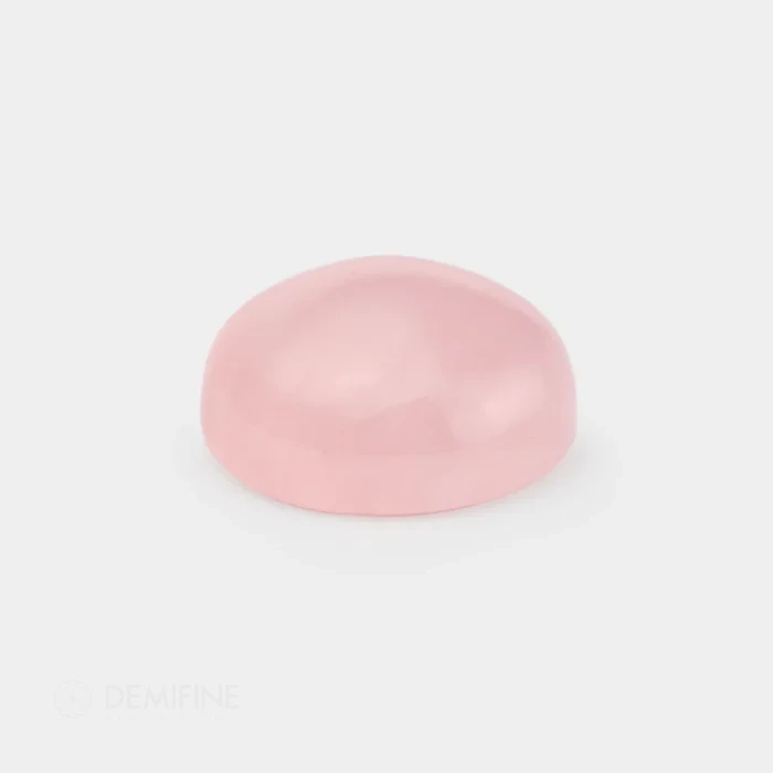 cabujon de cuarzo rosa natural
