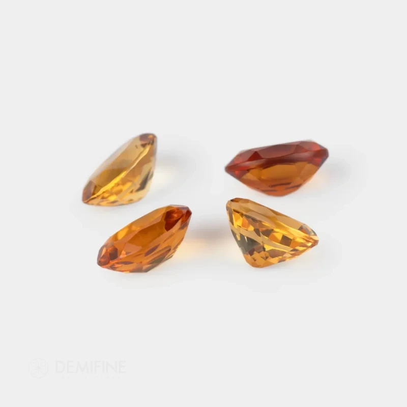 citrino natural culata talla oval brillante