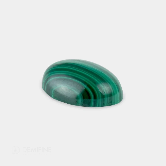 cabujon de malaquita natural oval lateral