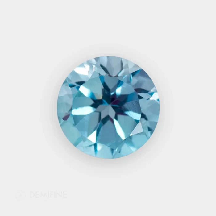 topacio natural redondo brillante azul swiss blue