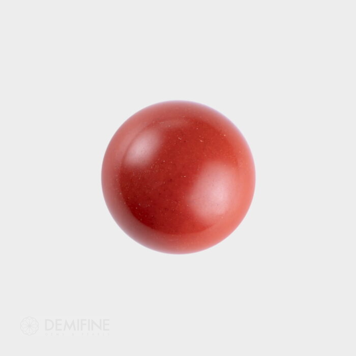 Coral imitación bola rojo oscuro medio taladro